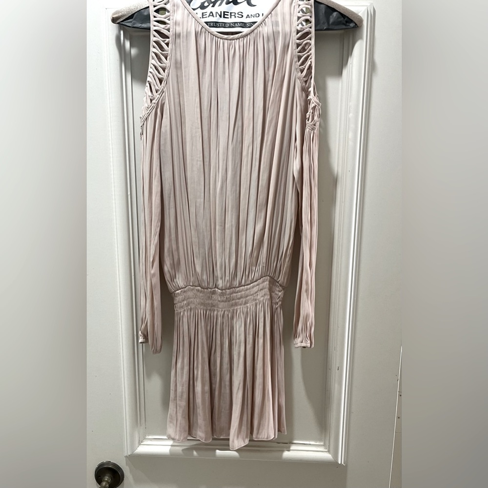 🎉HP🎉Ramy Brook Shelby Cold-Shoulder Dusty Pink Dress - Picture 6 of 6